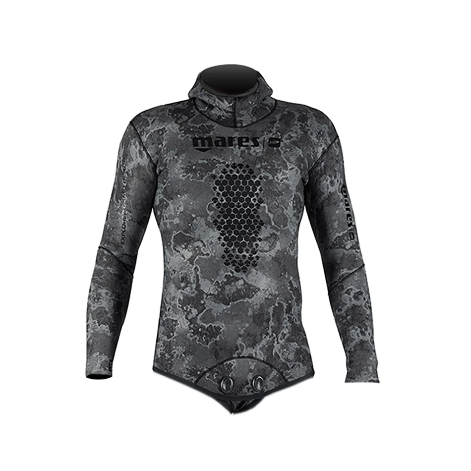 MARES EXPLORER CAMO BLACK 7mm Veste 1 MARES EXPLORER CAMO BLACK 7mm Veste