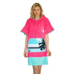WAVE HAWAII PONCHO BAMBOO PINK WAVE En Coton Bio Et Fibre De Bamboo -AQUALUNG Soldes Boutique WAVE HAWAII PONCHO BAMBOO PINK WAVE en coton bio et fibr 2