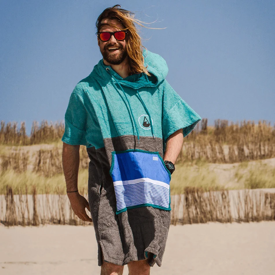 WAVE HAWAII PONCHO BAMBOO TRES En Coton Bio Et Fibre De Bamboo 3 WAVE HAWAII PONCHO BAMBOO TRES En Coton Bio Et Fibre De Bamboo – Image 3