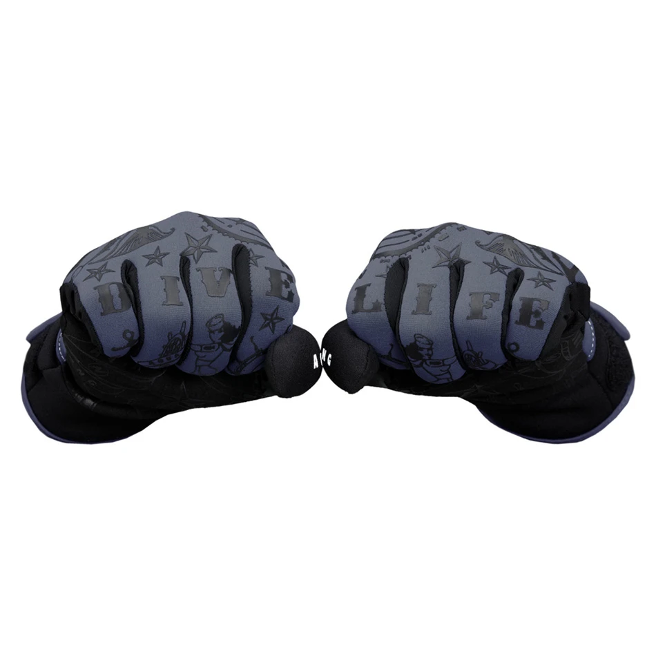 AQUALUNG ADMIRAL III Noir/gris Gants Homme 2 AQUALUNG ADMIRAL III Noir/gris Gants Homme – Image 2