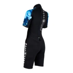AQUALUNG HYDROFLEX 3mm Shorty Femme 2022 -AQUALUNG Soldes Boutique shorty hydroflex bleu femme2 18 01 21