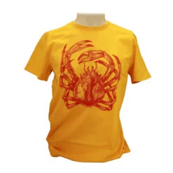 L'ARAIGNEE T-Shirt ARAIGNEE DE MER Jaune/rouge